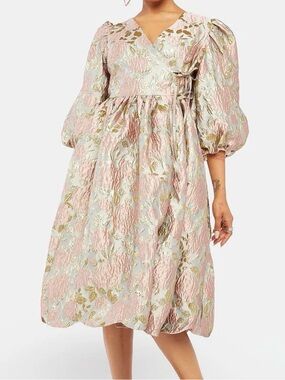 Sister Jane floral spectrum wrap dress